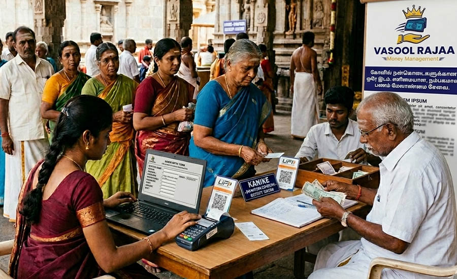 கோவில் வசூல் பதிவு சேவை